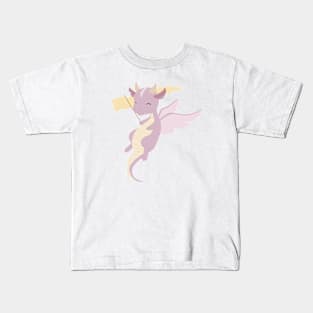 dragon - purple Kids T-Shirt